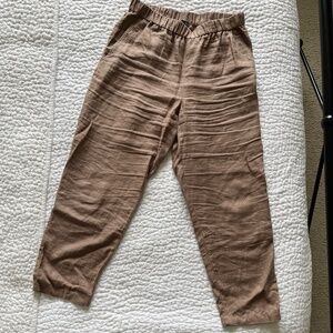 Eileen Fisher Linen Tapered Pant